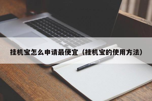 挂机宝怎么申请最便宜（挂机宝的使用方法）