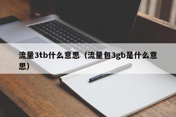 流量3tb什么意思（流量包3gb是什么意思）