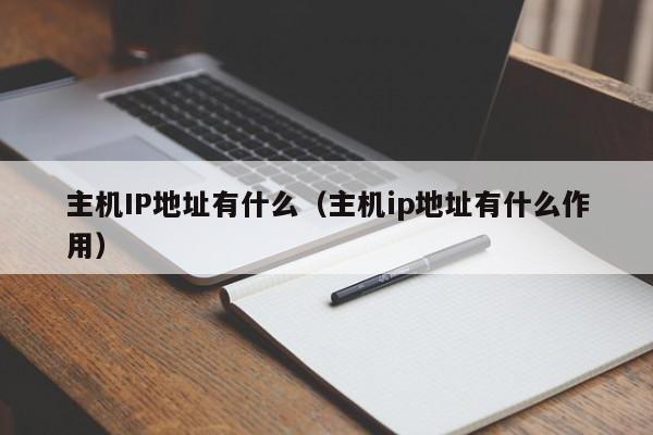 主机IP地址有什么（主机ip地址有什么作用）